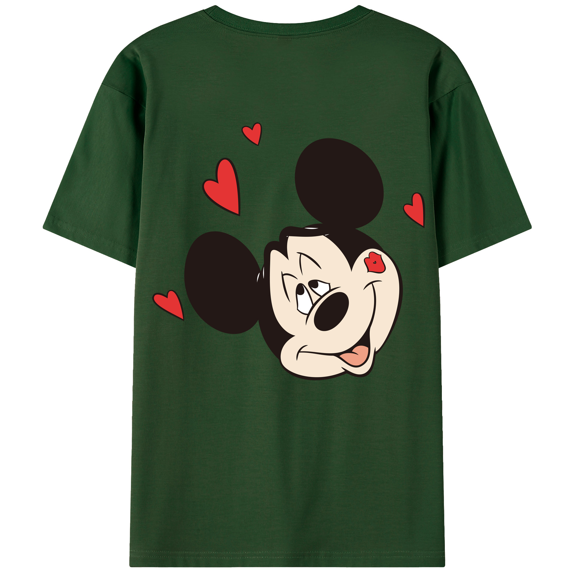 （画像用） ミッキーマウス Mickey Mouse 綿100％半袖Tシャツ（背面プリント）